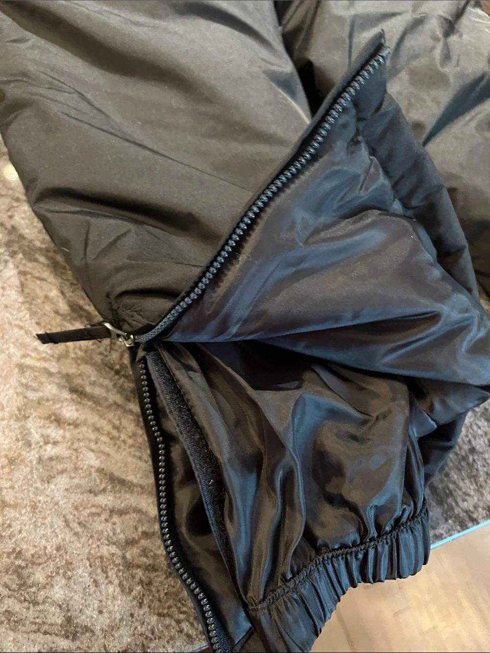 Kids' Black Insulated Snow Overalls - Unbranded